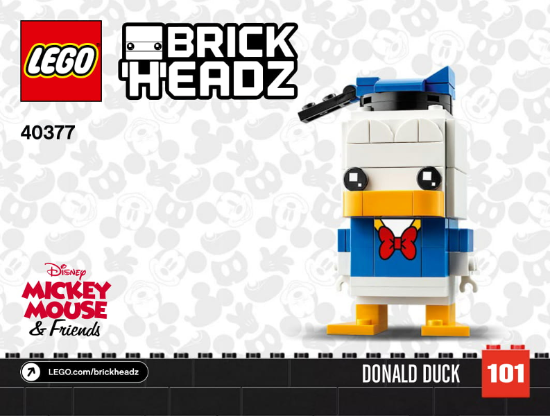 LEGO 40377 BrickHeadz Donald Duck