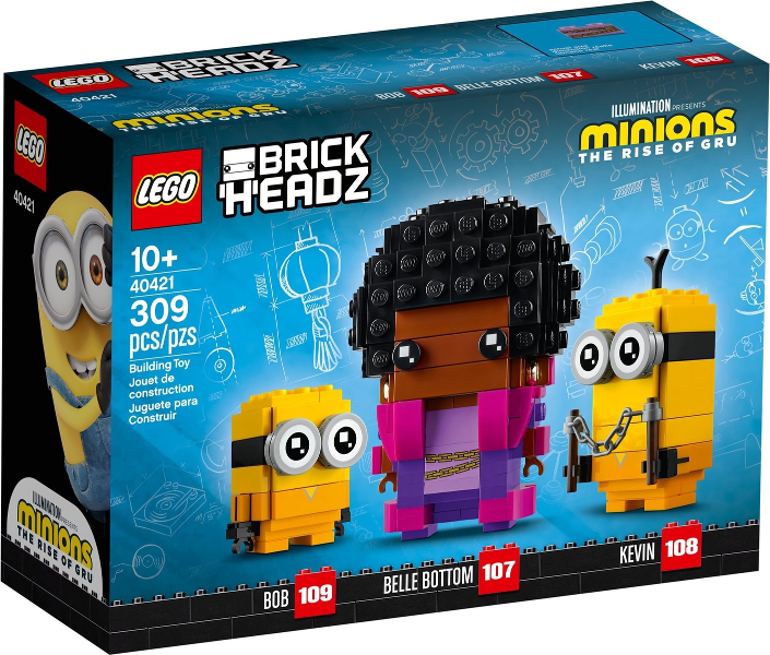 LEGO 40421 BrickHeadz Belle Bottom, Kevin & Bob