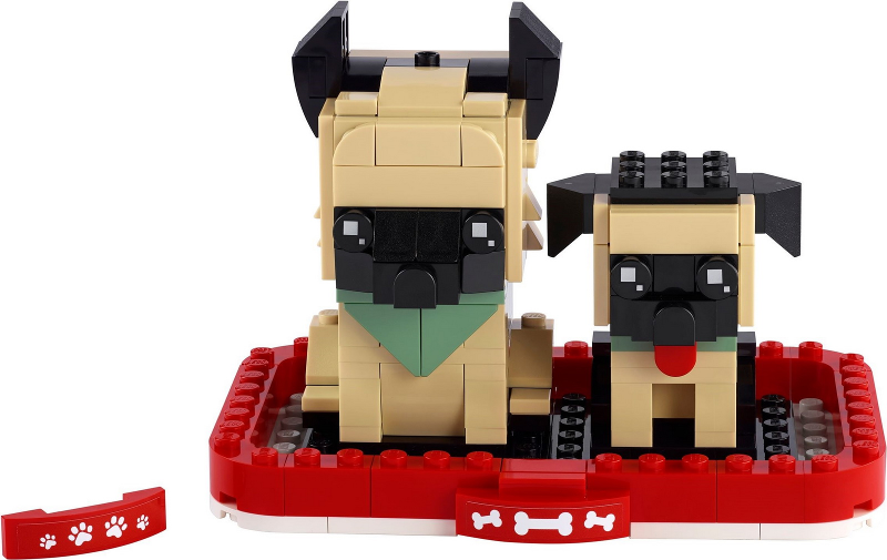 LEGO 40440 BrickHeadz German Shepherd & Puppy