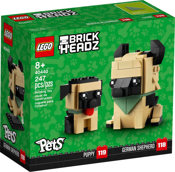 LEGO 40440 BrickHeadz German Shepherd & Puppy