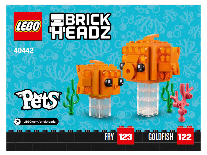 LEGO 40442 BrickHeadz Goldfish & Fry