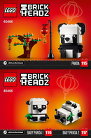 LEGO 40466 BrickHeadz Chinese New Year Pandas