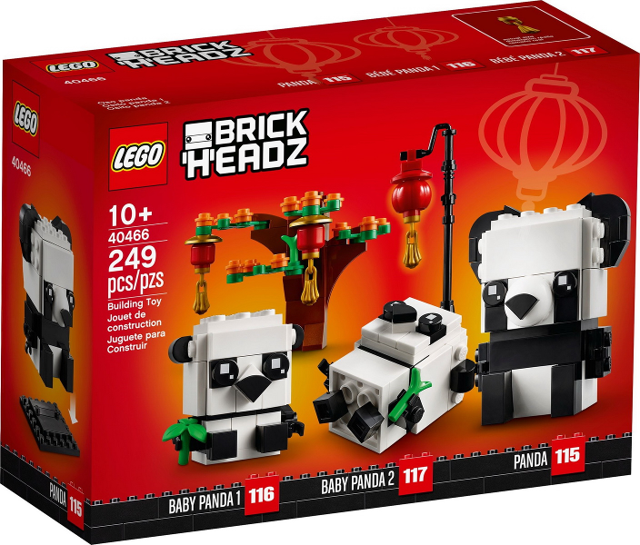 LEGO 40466 BrickHeadz Chinese New Year Pandas