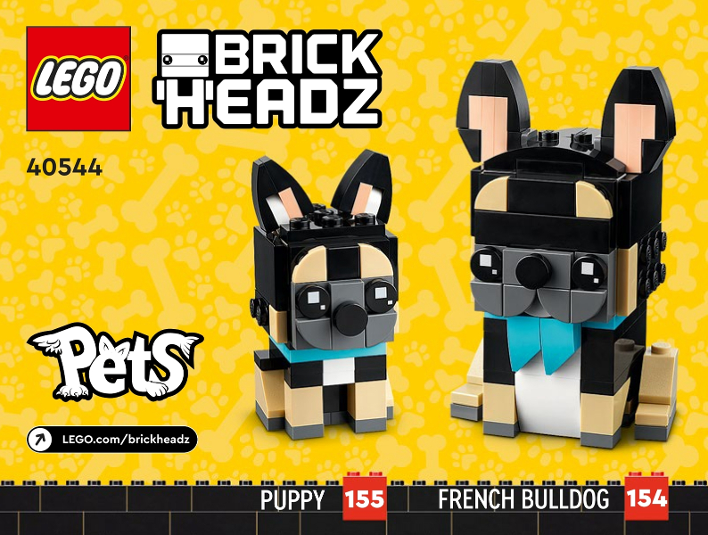 LEGO 40544 BrickHeadz French Bulldog