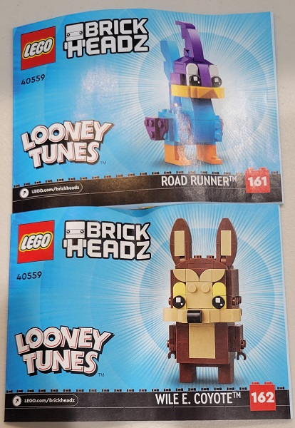 LEGO 40559 BrickHeadz Road Runner & Wile E. Coyote