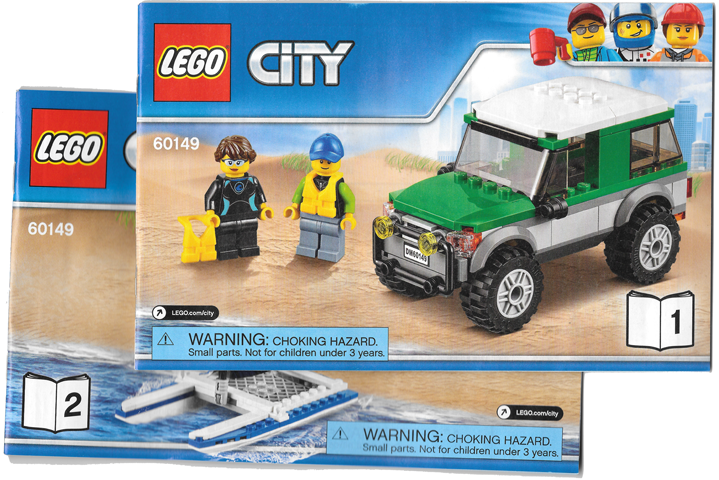 LEGO 60149 City 4×4 with Catamaran