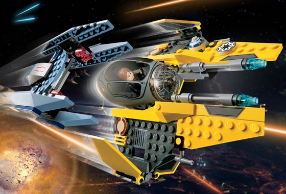 LEGO 7256 Star Wars Jedi Starfighter & Vulture Droid