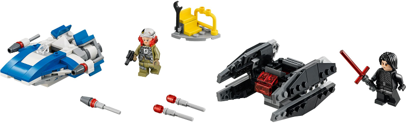 LEGO 75196 Star Wars A-Wing vs. TIE Silencer Microfighters