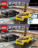 LEGO 75893 Speed Champions 2018 Dodge Challenger SRT Demon and 1970 Dodge Charger R/T