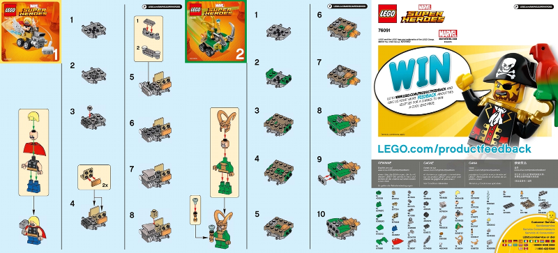 LEGO 76091 Star Wars Mighty Micros: Thor vs. Loki