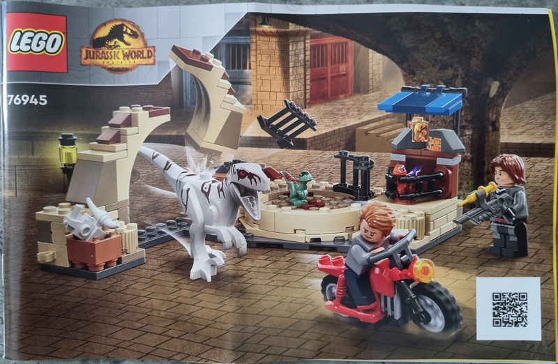 LEGO 76945 Jurassic World Atrociraptor Dinosaur: Bike Chase