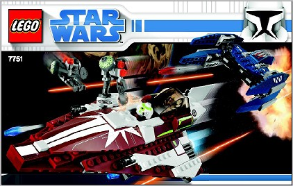 LEGO 7751 Ahsoka's Starfighter and Vulture Droid