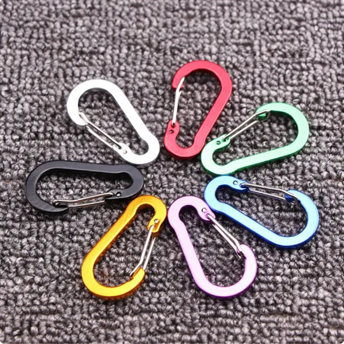 UNRL® Carabiners 6-Piece - Keychain Aluminium - Multi (49x26mm)