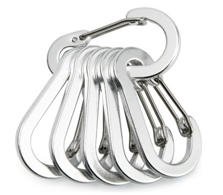 UNRL® Carabiners - Aluminium Keychain - Silver
