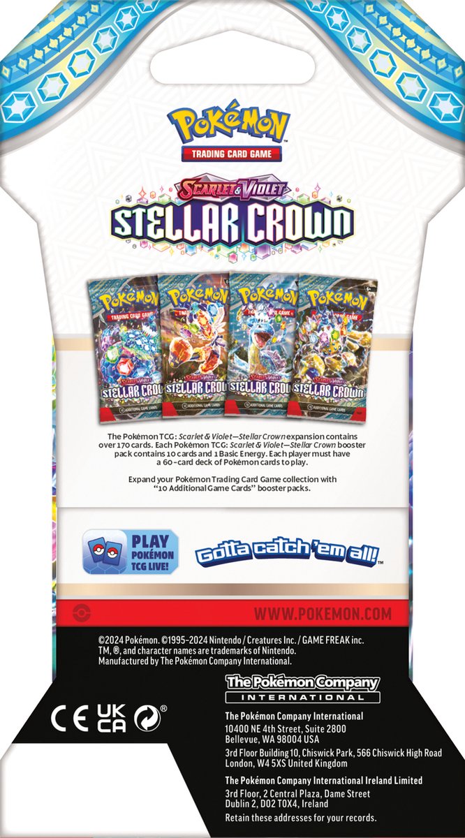 Pokémon Scarlet & Violet Stellar Crown Sleeved Booster Pack