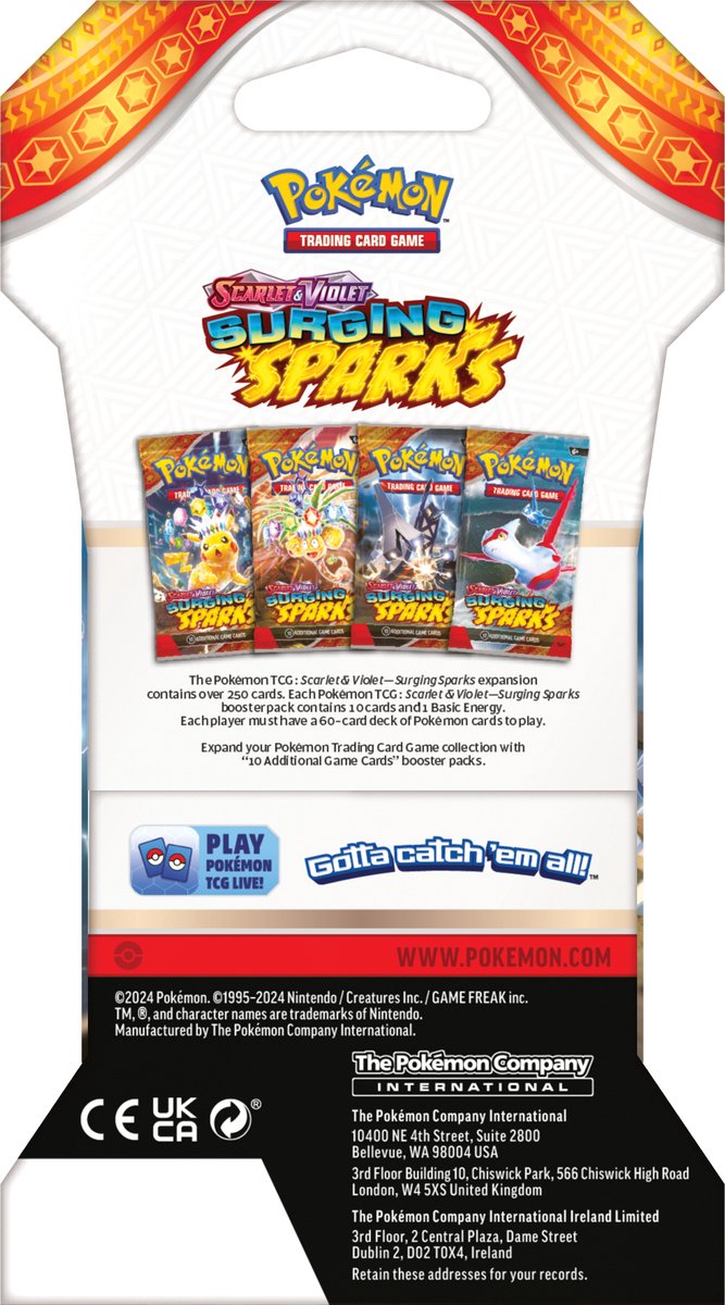 Pokémon Scarlet & Violet Surging Sparks Sleeved Booster Pack